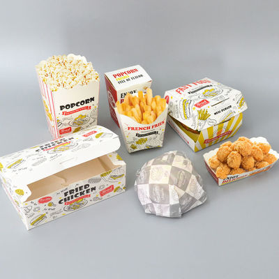 Foodgrade Fast Food Takeaway Boxes Burger Fry Chicken Hotdog