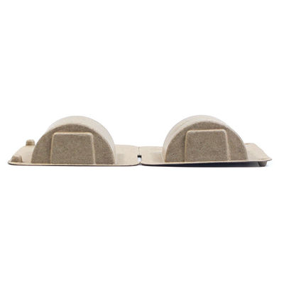 Paper Biodegradable Molded Pulp Tray Packaging With Lid for Moisturizer Face Cream