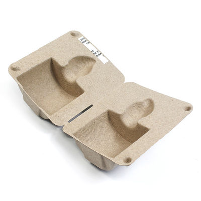 Paper Biodegradable Molded Pulp Tray Packaging With Lid for Moisturizer Face Cream