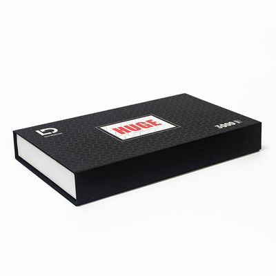 Custom Special Printing Gold Foil Luxury Black Electronics Folding Magnetic Gift Box