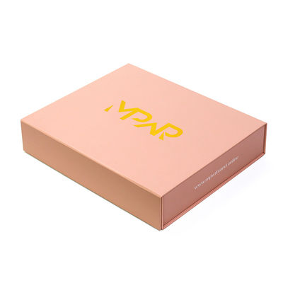 Luxury Pink Magnetic Folding Gift Shipping Box CMYK or Panton Color Printing for Cosmetic