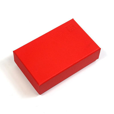 Special Paper Embossing Logo Red Printing Shipping Lid And Base Gift Box With Eva Tray