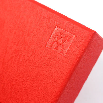 Special Paper Embossing Logo Red Printing Shipping Lid And Base Gift Box With Eva Tray