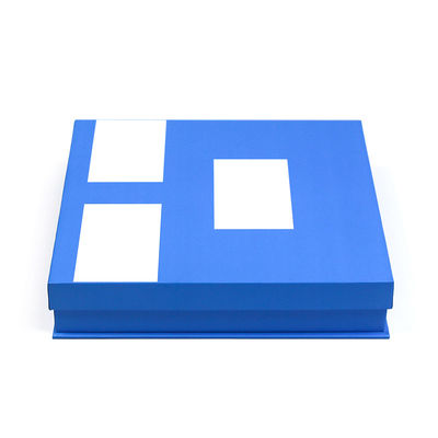 Custom Design Blue Wine Corrugated Board Folding Shipping Gift Box With Paper Tray