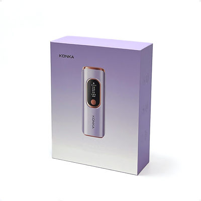 Wine Purple Lid And Base Gift Box Corrugated Board For Beauty Apparatus
