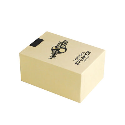 Custom Corrugated Board Off-white Loudspeaker Box with CMYK or Panton Printing Color