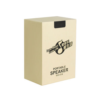 Custom Corrugated Board Off-white Loudspeaker Box with CMYK or Panton Printing Color