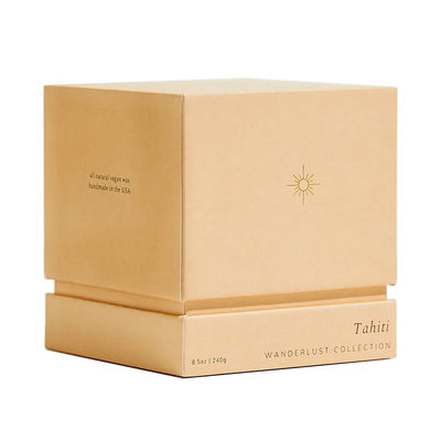 CMYK or Panton Printing Color Decorative Scented Candle Box Packaging Lid And Base Box