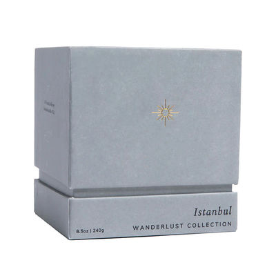 CMYK or Panton Printing Color Decorative Scented Candle Box Packaging Lid And Base Box