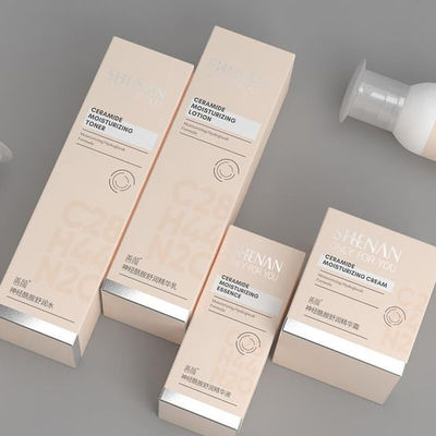Custom Packaging Collapsible Skin Care Face Cream Paper Box with UV Coating