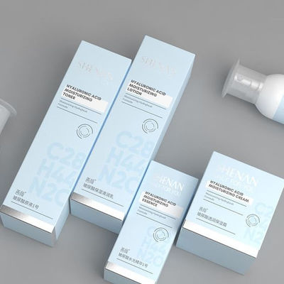 Custom Packaging Collapsible Skin Care Face Cream Paper Box with UV Coating