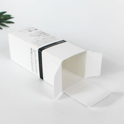 Custom Size Cosmetic Paper Packaging Box Folding White Cardboard Makeup Essence Lotion Paper Box