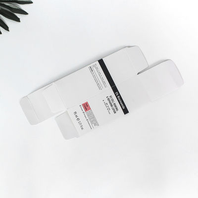 Custom Size Cosmetic Paper Packaging Box Folding White Cardboard Makeup Essence Lotion Paper Box