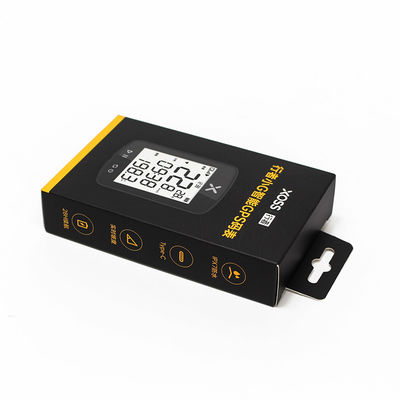 Recycled Paper Packaging Black Box With Handle for Custom Design Electronic Product