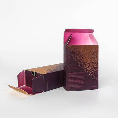 CMYK or Panton Printing Color Silver Paper Packaging Box for Face Mask Frosted Surface