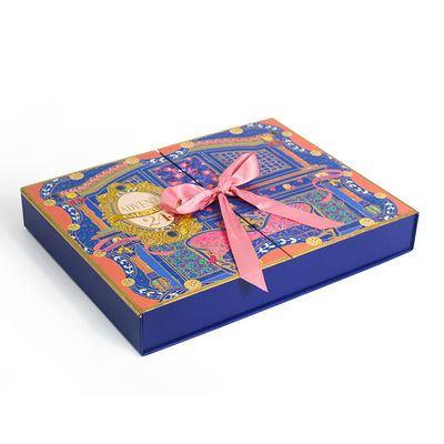 Custom Printing Packaging Wedding Box with Ribbon in CMYK or Panton Color