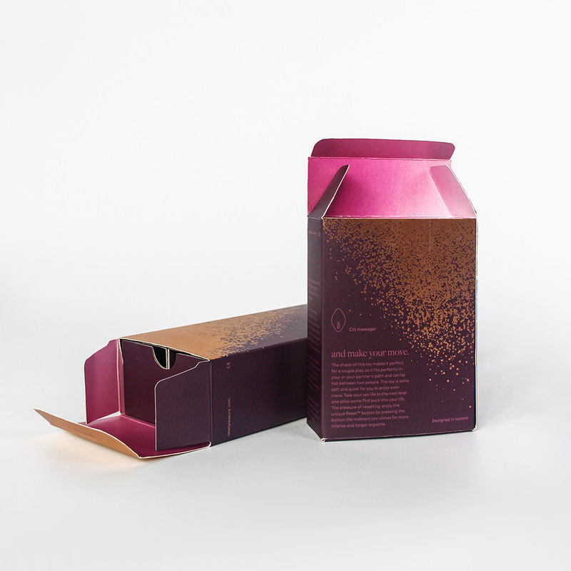 CMYK or Panton Printing Color Silver Paper Packaging Box for Face Mask Frosted Surface